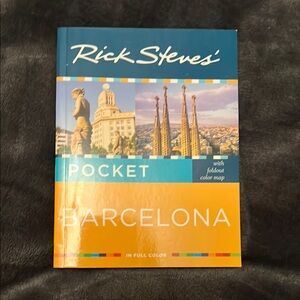 Pocket Barcelona Coffee Table Book - Blue and Orange